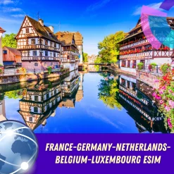 France, Germany, Netherlands, Belgium, Luxembourg eSIM