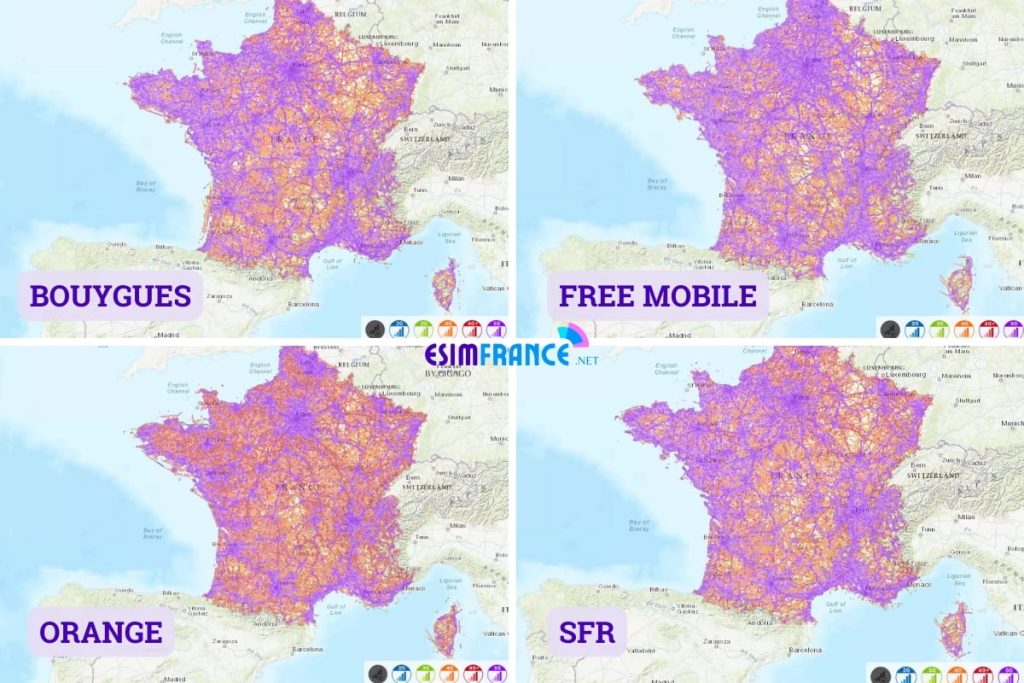 France Mobile Operators Coverage